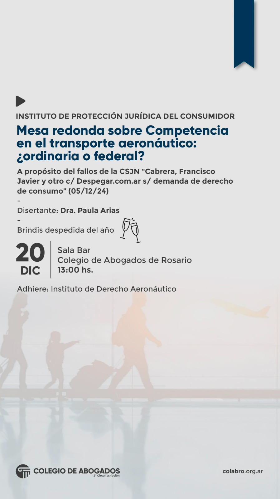 Mesa redonda sobre Competencia en el transporte aeronáutico: ¿ordinaria o federal? - 20/12/2024